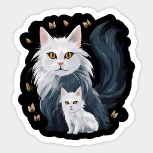 Turkish Angora Fathers Day Sticker